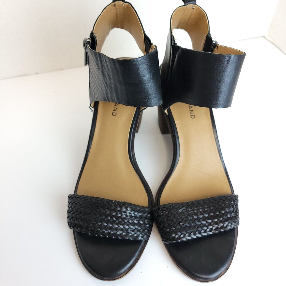 Lucky Brand Sz 10 Womens Chunky Heel Ankle Strap Braided Sandals Dress Shoes... - Picture 2 of 10